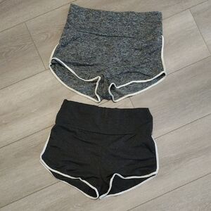 SHEIN (1) Gray and (1) Black Athletic Shorts